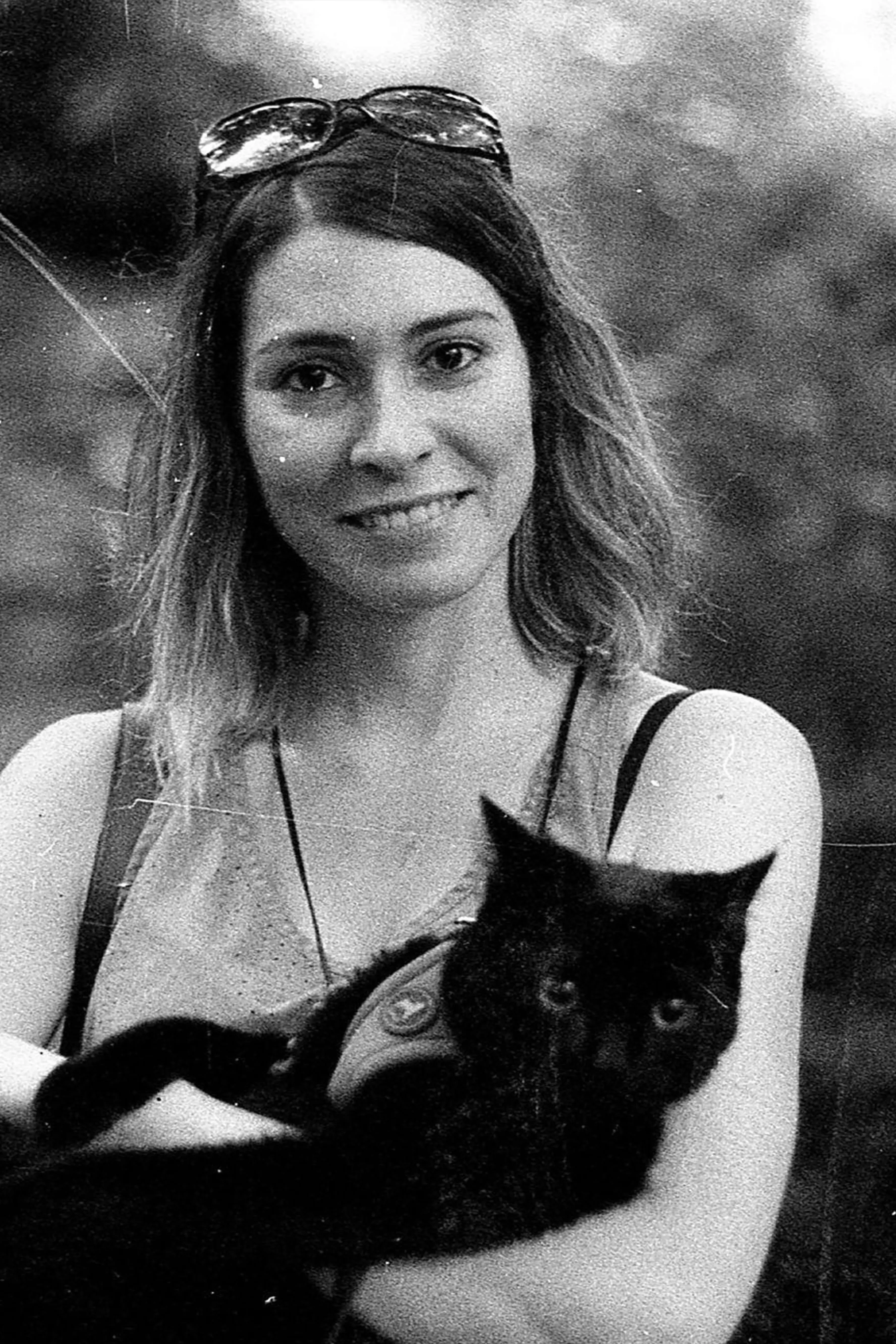 Marine Nikola with her beautiful black cat